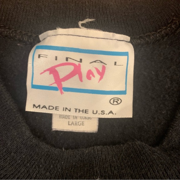 Vintage 1991 Harvard Final Play Metro Sports Sweatshirt Crewneck size Large - Picture 4 of 4